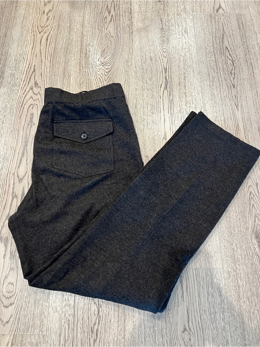 COS | Men's Dark Brown Wool Dress Pants